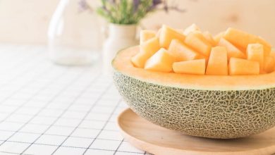 melón fresco picado, fruta que ayuda a disminuir la retención de líquidos